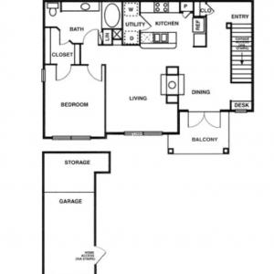 达拉斯1B1B+private garage转租