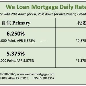 威隆贷款 WLM 今日房屋贷款利率 08/09/2024